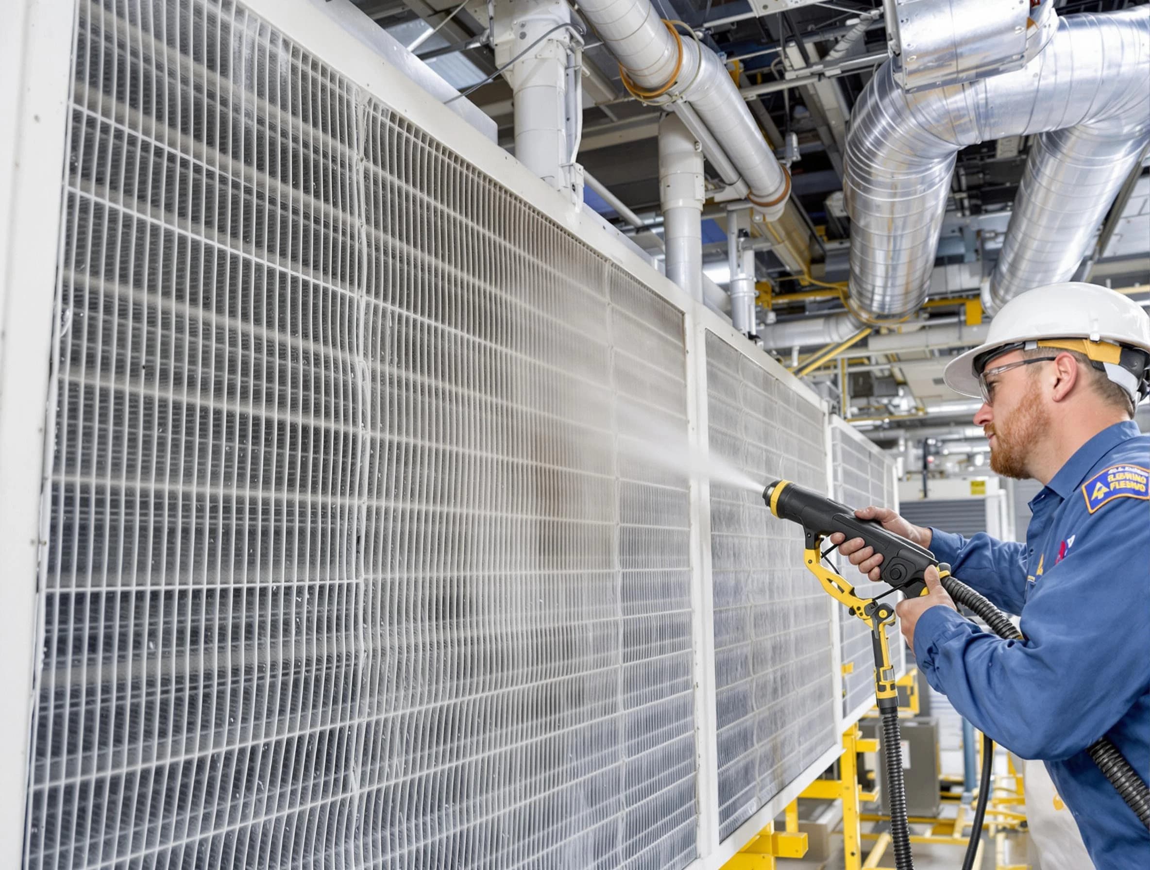 Professional commercial coil cleaning by Kimberly Air Duct Cleaning in Kimberly